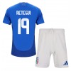 Italien Mateo Retegui #19 Heimtrikot EM 2024 Kurzarm (+ kurze hosen)